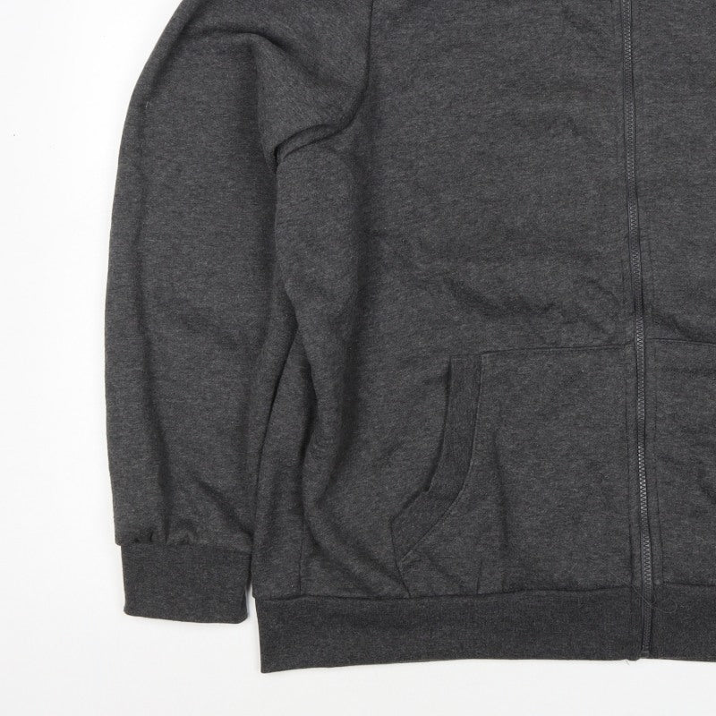 Slazenger Men’s Grey 5XL Full Zip Sweatshirt High Neck Pockets