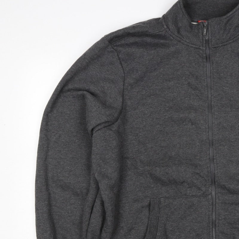 Slazenger Men’s Grey 5XL Full Zip Sweatshirt High Neck Pockets