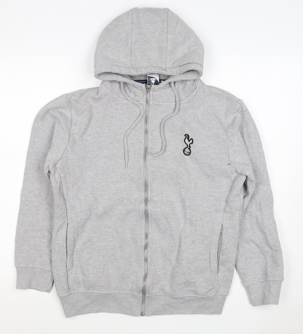 Tottenham Hotspur Boys Grey Size 16 Full Zip Hooded Hoodie