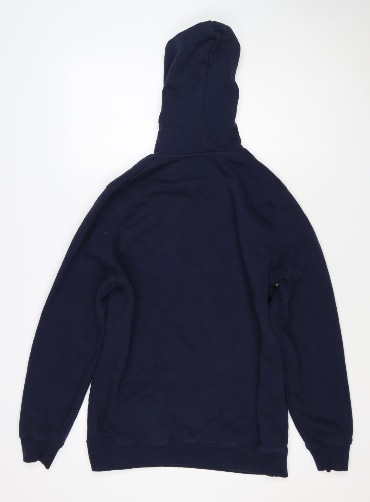 Jacamo Men’s Blue L Pullover Hoodie Cotton Blend Kangaroo Pocket