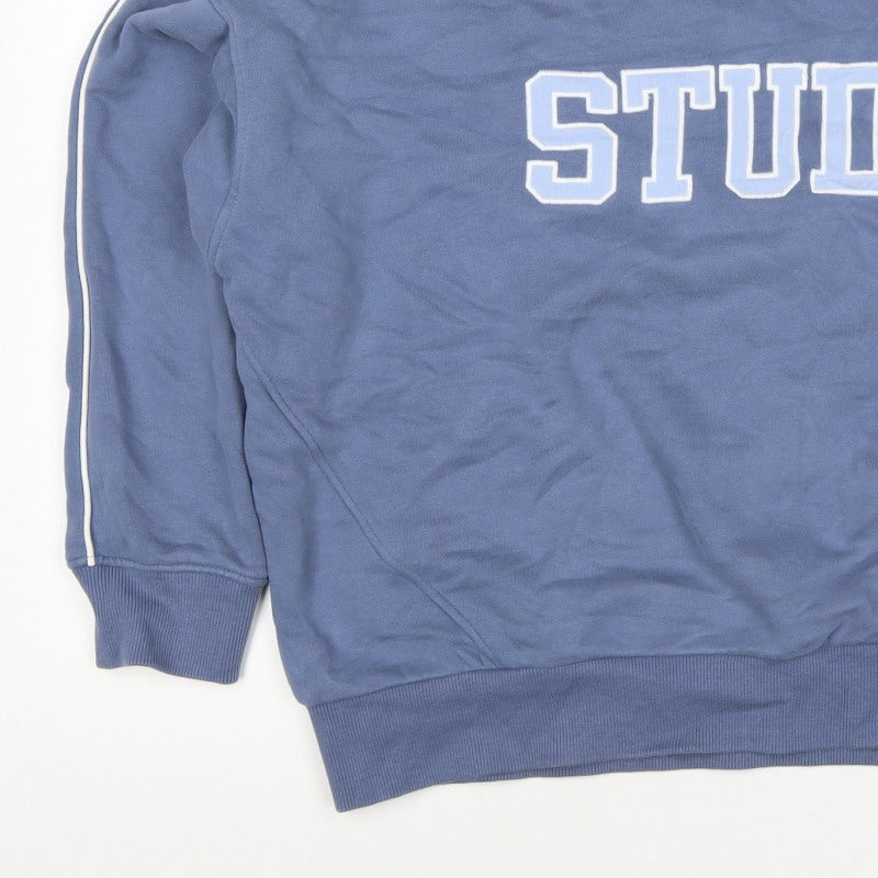 Active UK Women’s Blue Studio Graphic Crew Neck Sweatshirt L