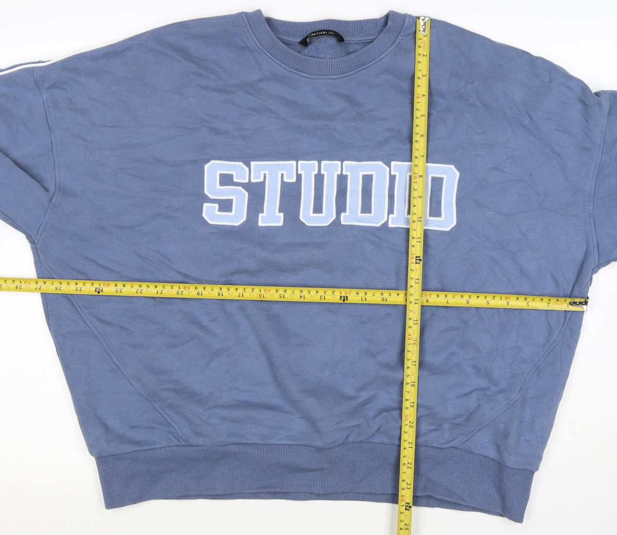 Active UK Women’s Blue Studio Graphic Crew Neck Sweatshirt L