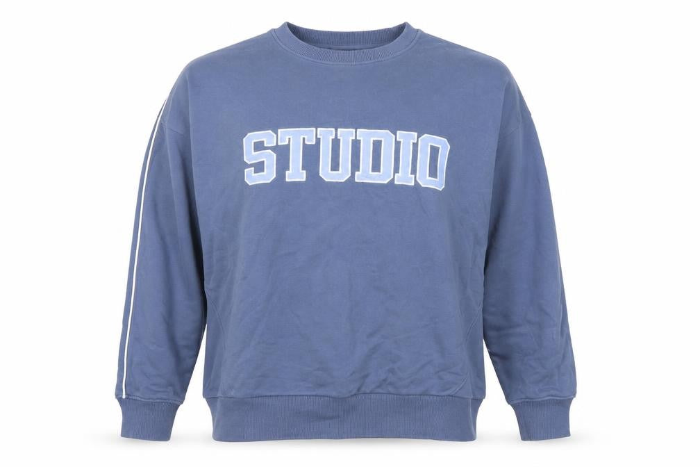 Active UK Women’s Blue Studio Graphic Crew Neck Sweatshirt L