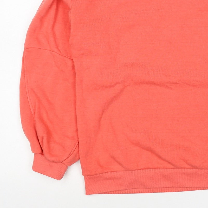 b.young Women’s Pink S Pullover Sweatshirt Balloon Sleeve