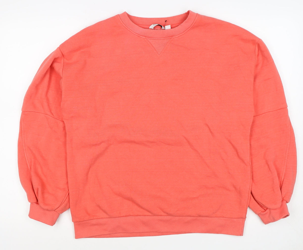 b.young Women’s Pink S Pullover Sweatshirt Balloon Sleeve
