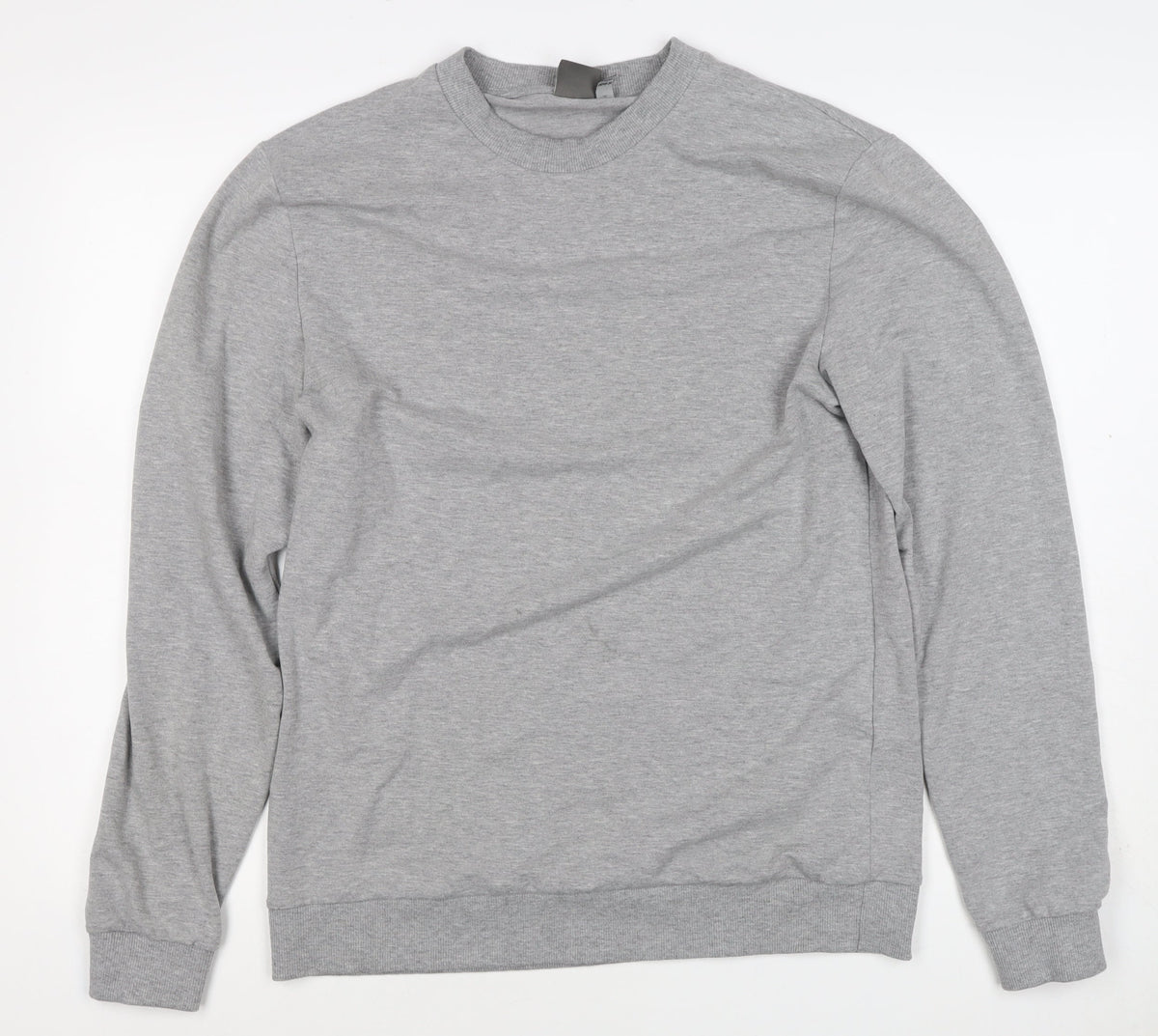 ASOS Men Grey XL Crew Neck Pullover Cotton Blend Sweatshirt