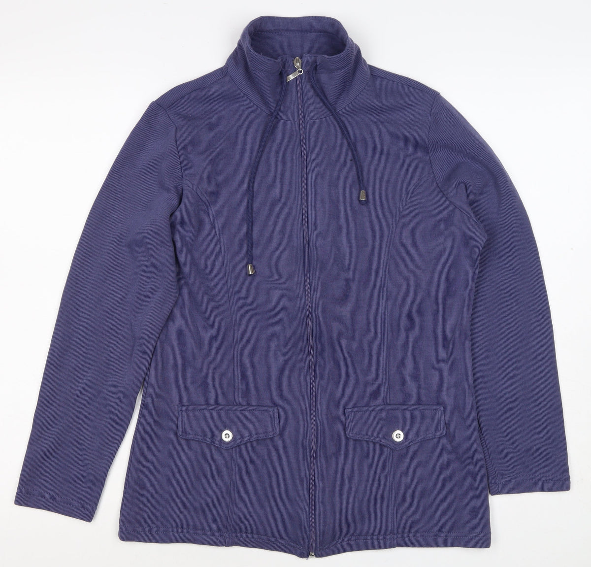 Damart Women’s Purple S Full Zip High Neck Sweatshirt Jacket