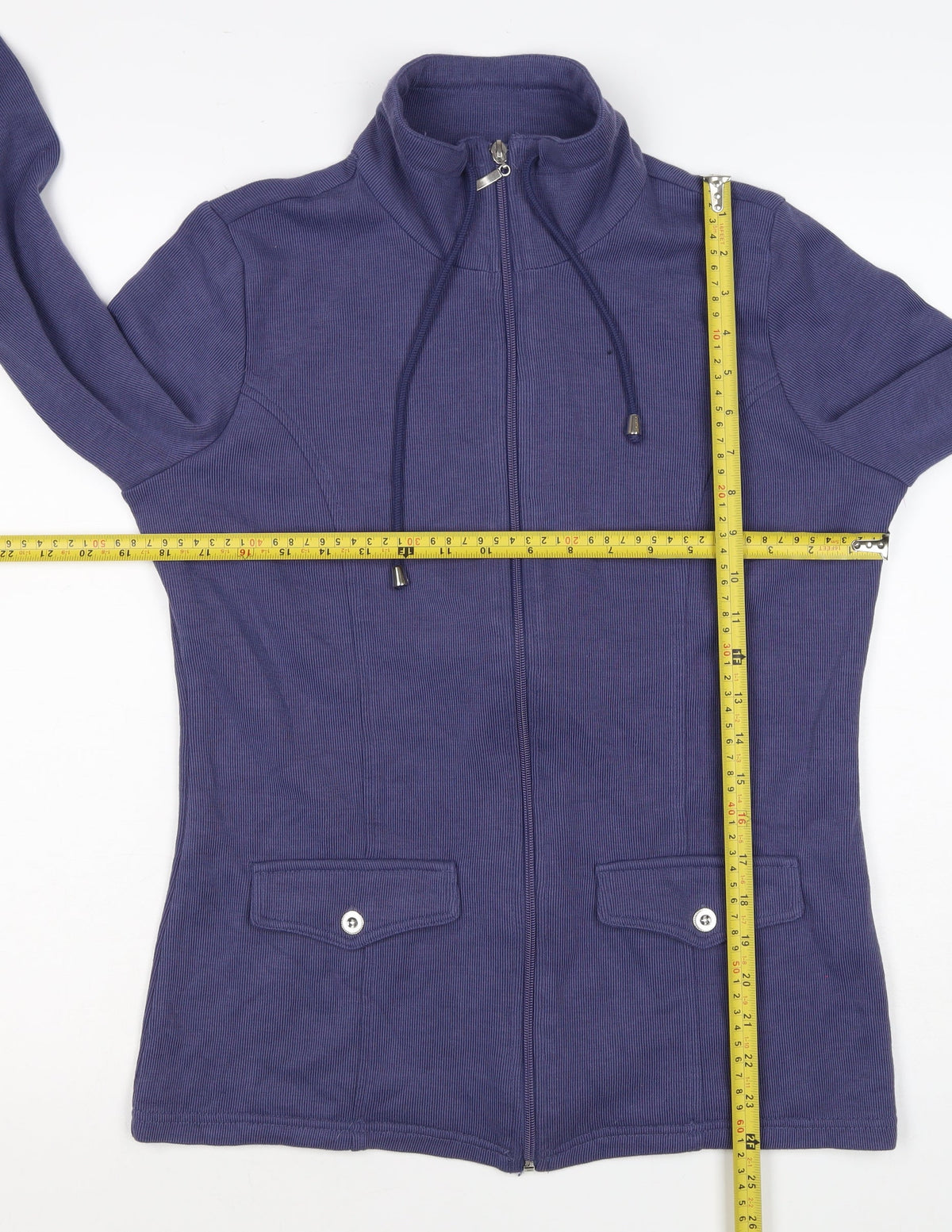 Damart Women’s Purple S Full Zip High Neck Sweatshirt Jacket