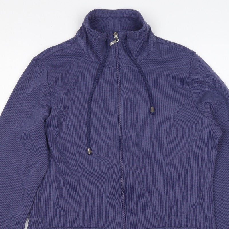 Damart Women’s Purple S Full Zip High Neck Sweatshirt Jacket