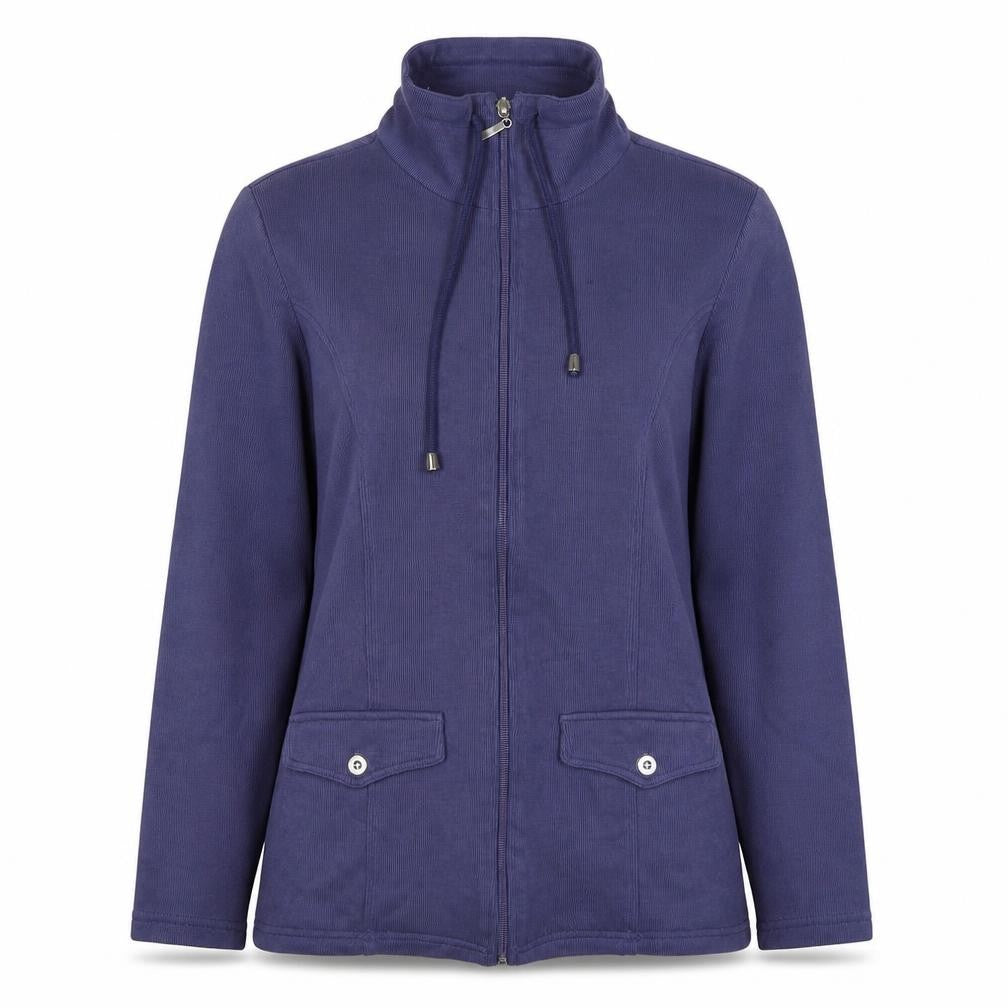 Damart Women’s Purple S Full Zip High Neck Sweatshirt Jacket