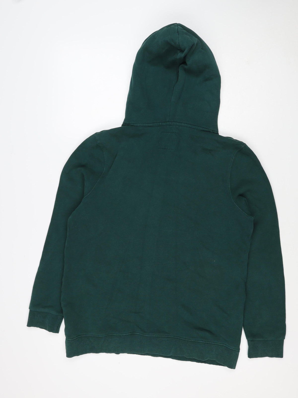 Superdry Women Green UK 10 Pullover Hoodie Logo Drawstring Cotton