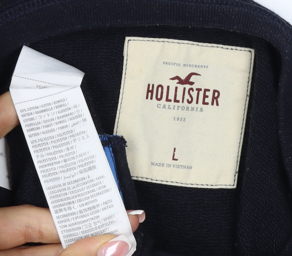 Hollister Women’s Black L Roller Skate Graphic Raglan Sweatshirt