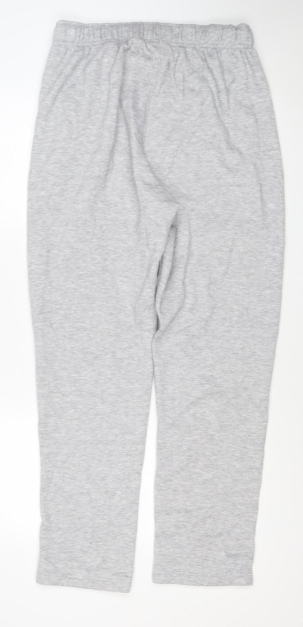 Close-up detail of Slazenger Men Grey L Jogger Sweatpants Cotton Blend Elastic Waist Sports