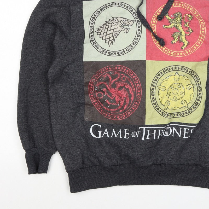 Game of Thrones Women’s Grey Size 16 Graphic Pullover Hoodie