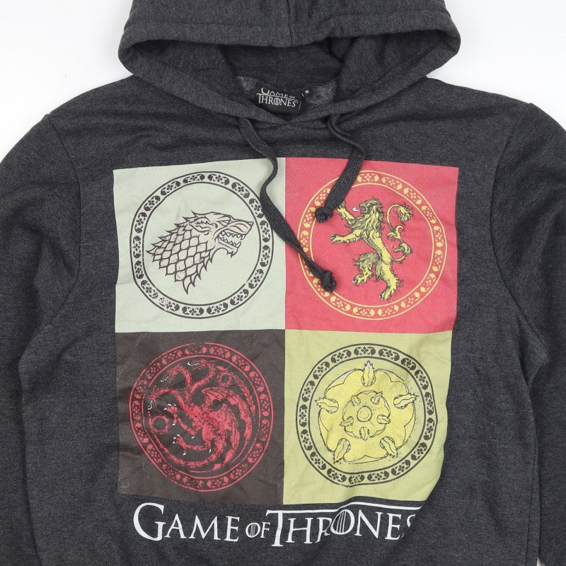 Game of Thrones Women’s Grey Size 16 Graphic Pullover Hoodie