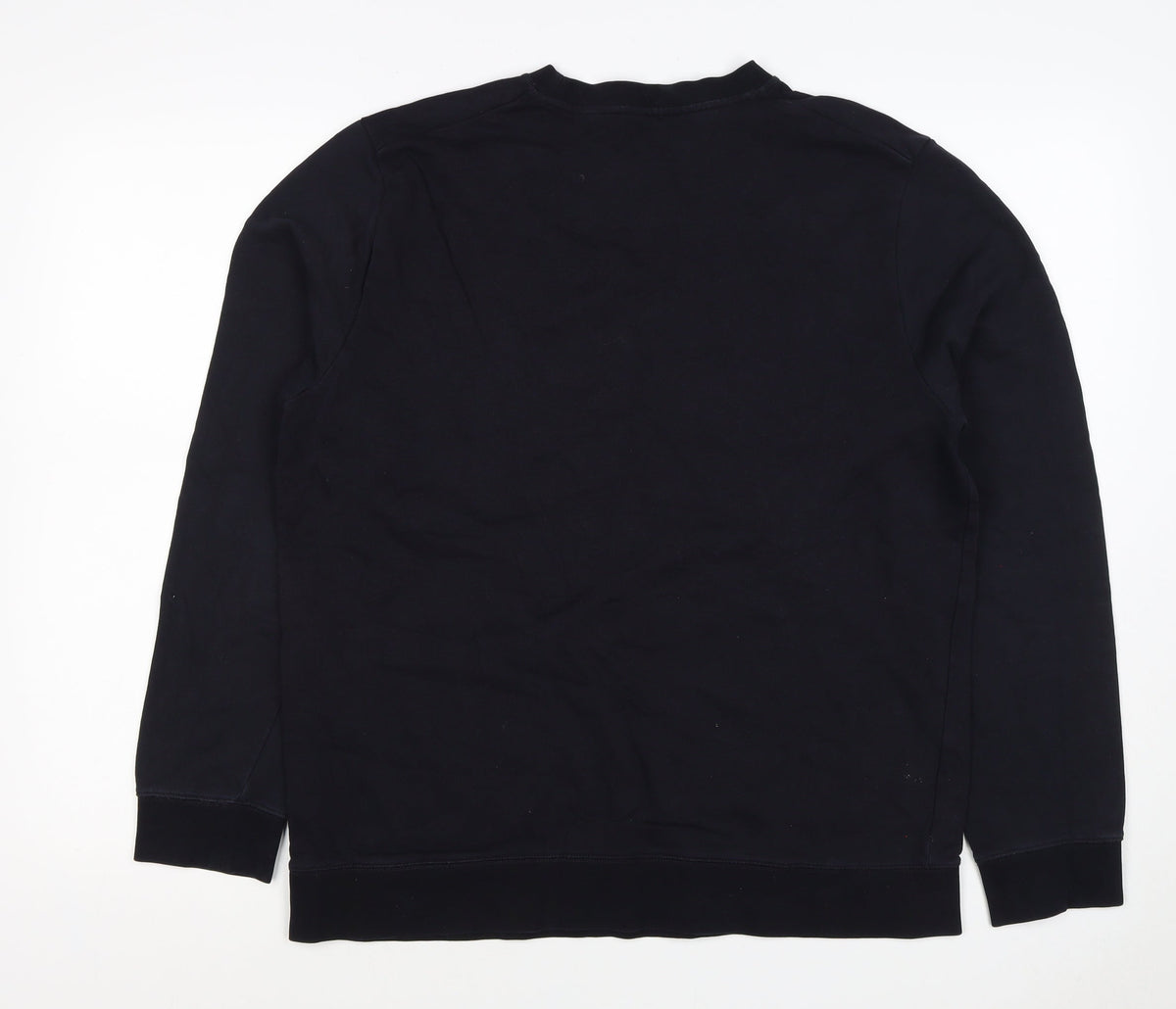 COS Men’s Black L Crew Neck Pullover Cotton Sweatshirt Long Sleeve