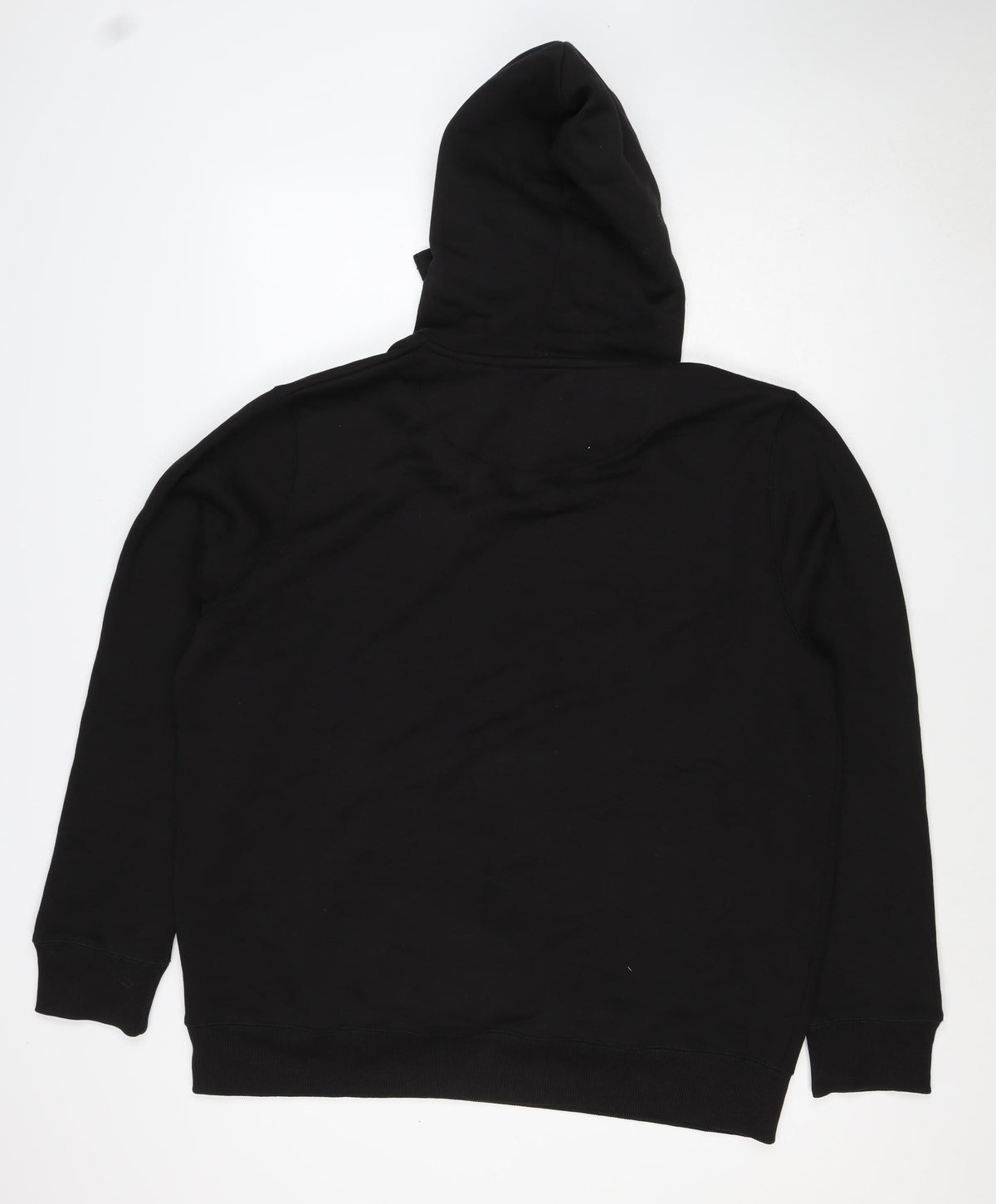 FCUK Men’s Black 2XL Pullover Hoodie Logo Drawstring Pocket