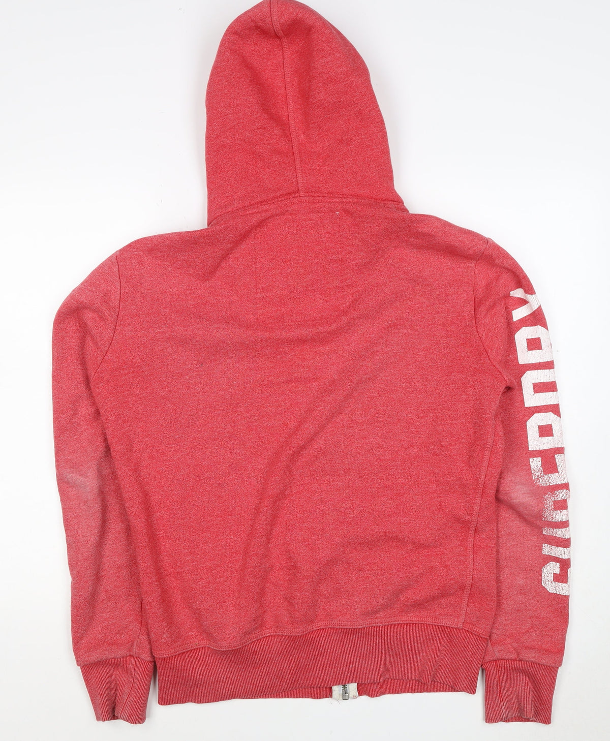 Superdry Men’s Red M Full Zip Hooded Graphic Track & Field Hoodie