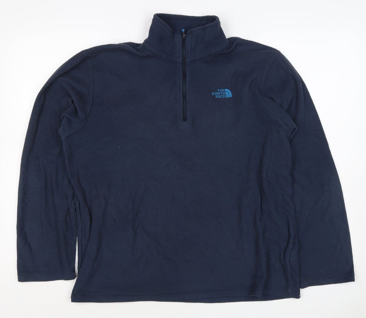The North Face Men's Blue L 1/4 Zip Fleece Pullover Sweatshirt