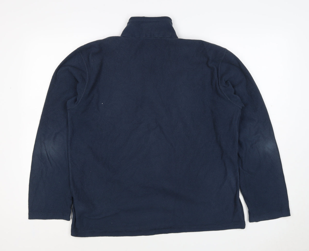 The North Face Men's Blue L 1/4 Zip Fleece Pullover Sweatshirt