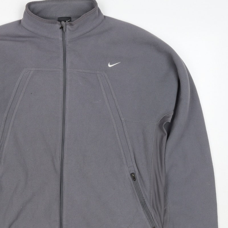 Nike Men's Grey L Therma-FIT Fleece Full Zip Thermal Jacket