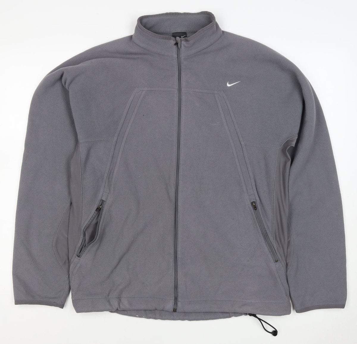 Nike Men's Grey L Therma-FIT Fleece Full Zip Thermal Jacket