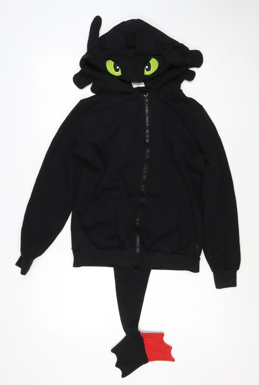 Dragons Boys Black S Full Zip Toothless Hoodie How to Train Your Dragon