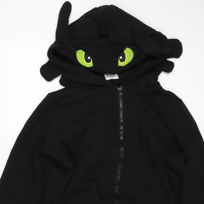 Dragons Boys Black S Full Zip Toothless Hoodie How to Train Your Dragon