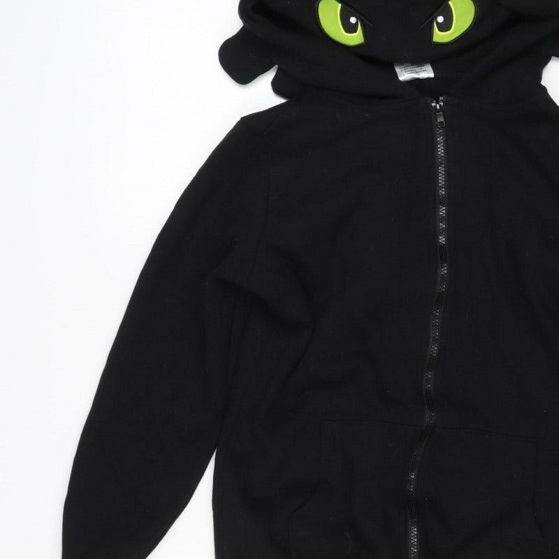 Dragons Boys Black S Full Zip Toothless Hoodie How to Train Your Dragon