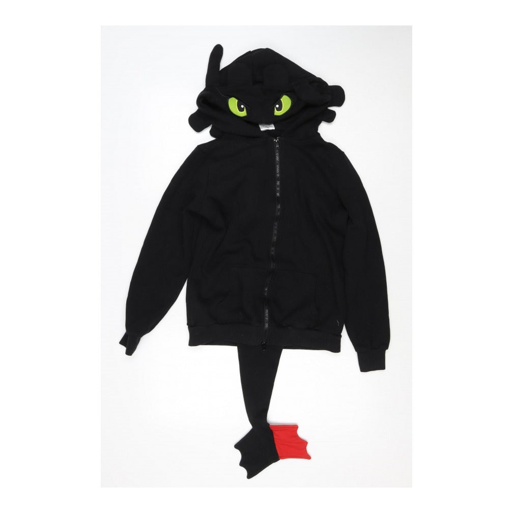 Dragons Boys Black S Full Zip Toothless Hoodie How to Train Your Dragon