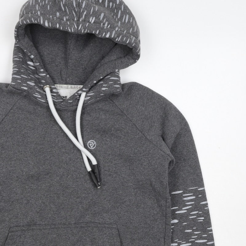 Proviz Women’s Grey Reflective Hooded Pullover Sweatshirt UK 12