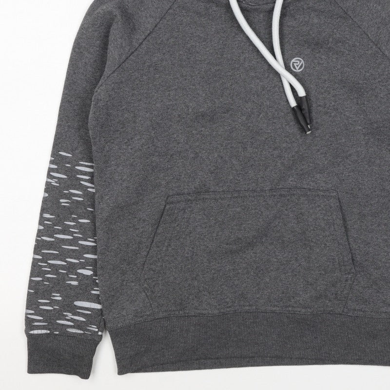 Proviz Women’s Grey Reflective Hooded Pullover Sweatshirt UK 12