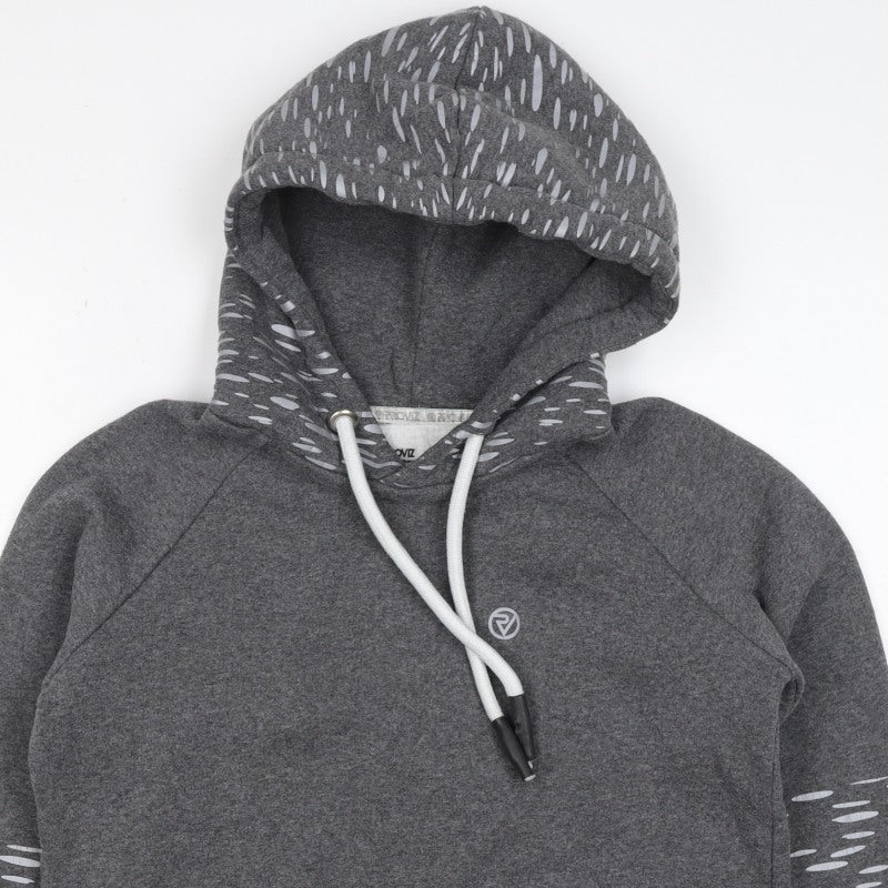 Proviz Women’s Grey Reflective Hooded Pullover Sweatshirt UK 12