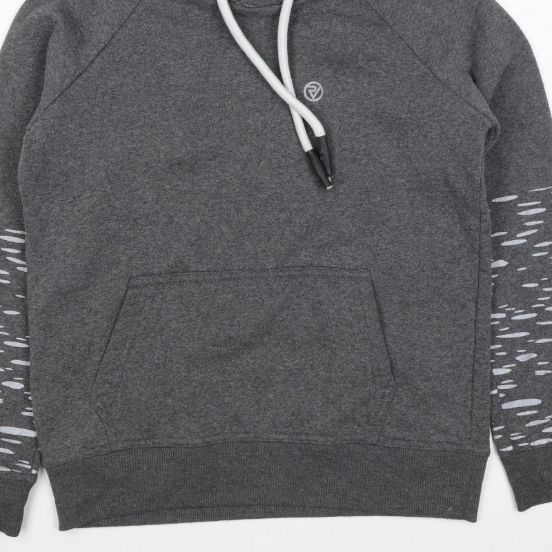 Proviz Women’s Grey Reflective Hooded Pullover Sweatshirt UK 12