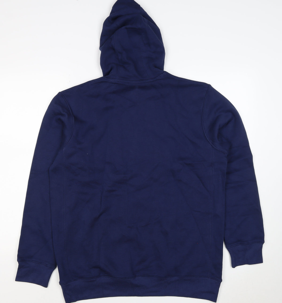 Nike Women Blue L Pullover Hoodie Logo Fleece Pockets