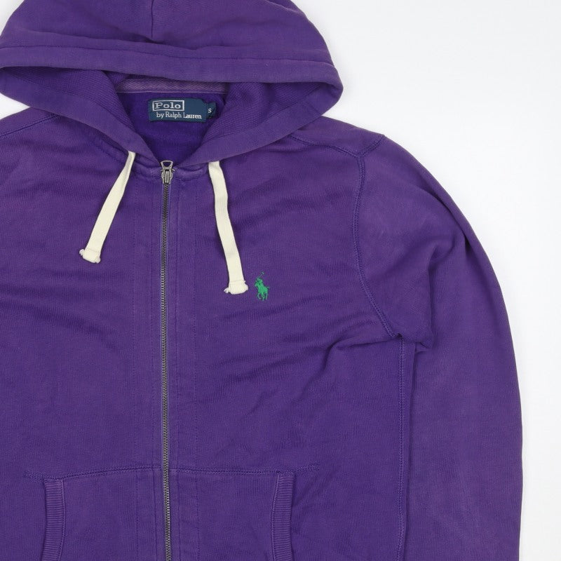 Polo Ralph Lauren Men’s Purple S Full Zip Logo Hoodie Cotton
