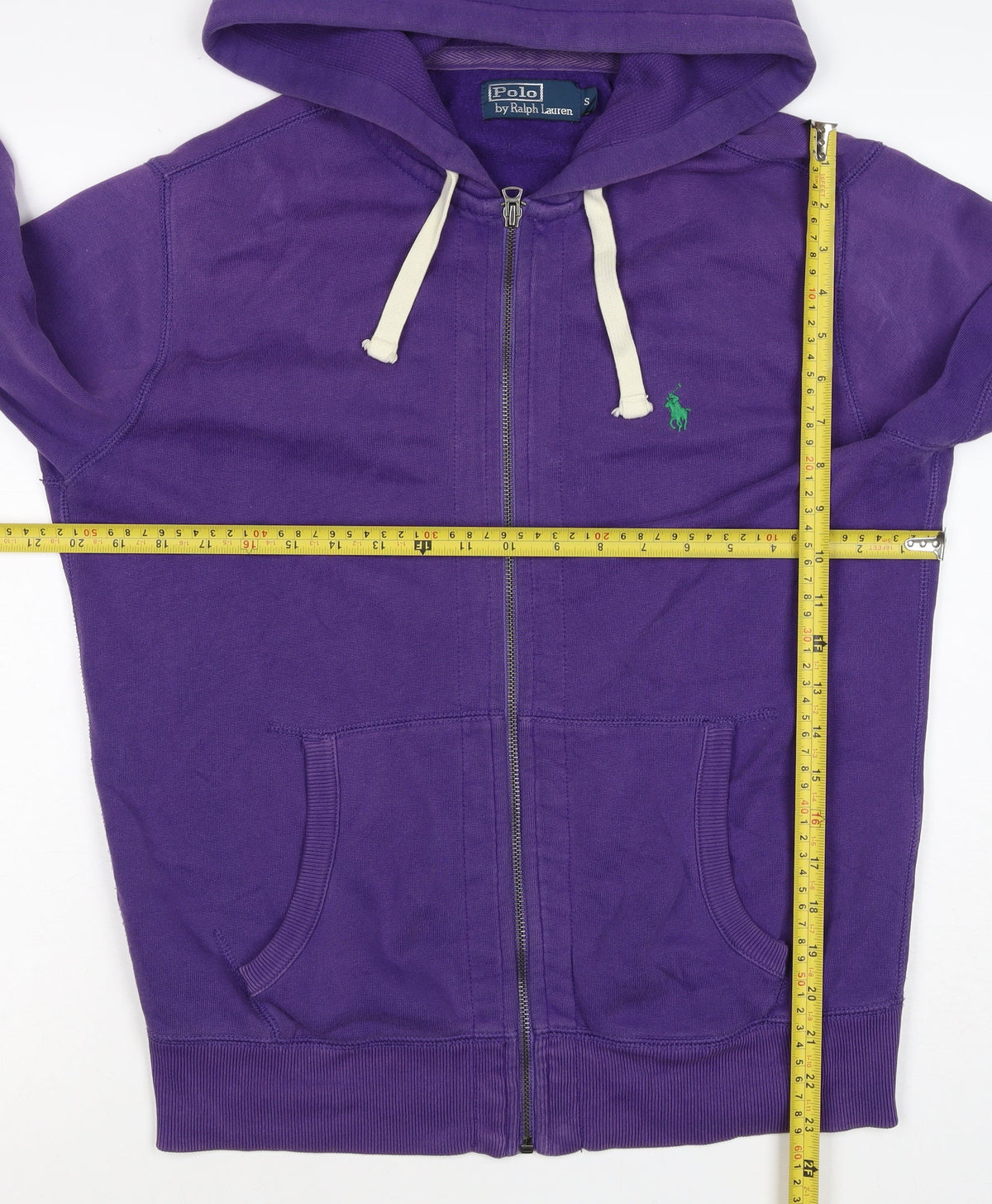 Polo Ralph Lauren Men’s Purple S Full Zip Logo Hoodie Cotton