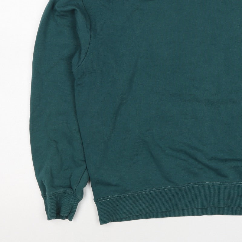 Monki Women Green M UK 12 Crew Neck Pullover Sweatshirt