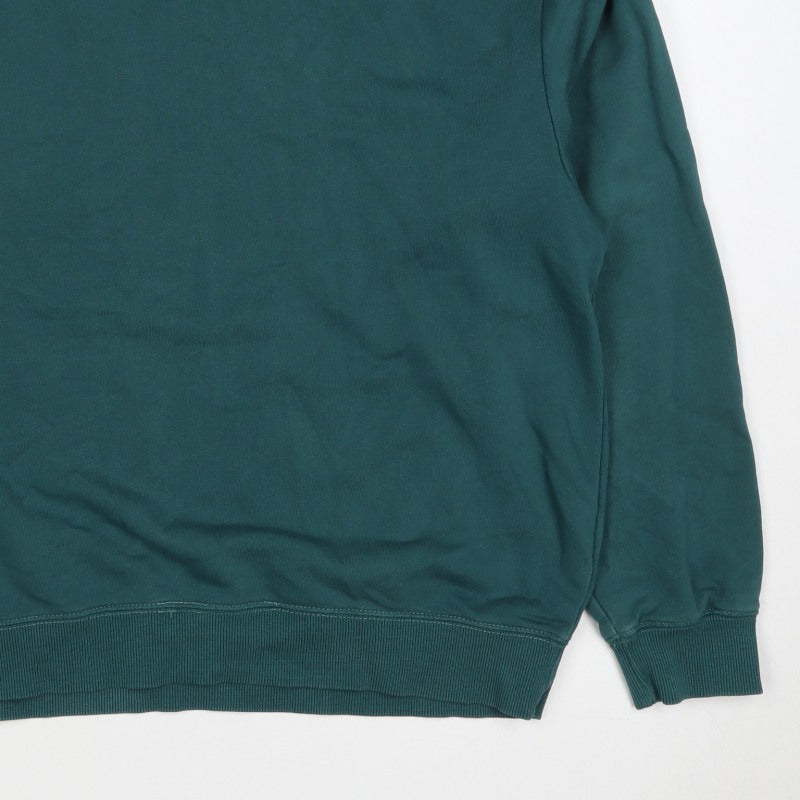 Monki Women Green M UK 12 Crew Neck Pullover Sweatshirt