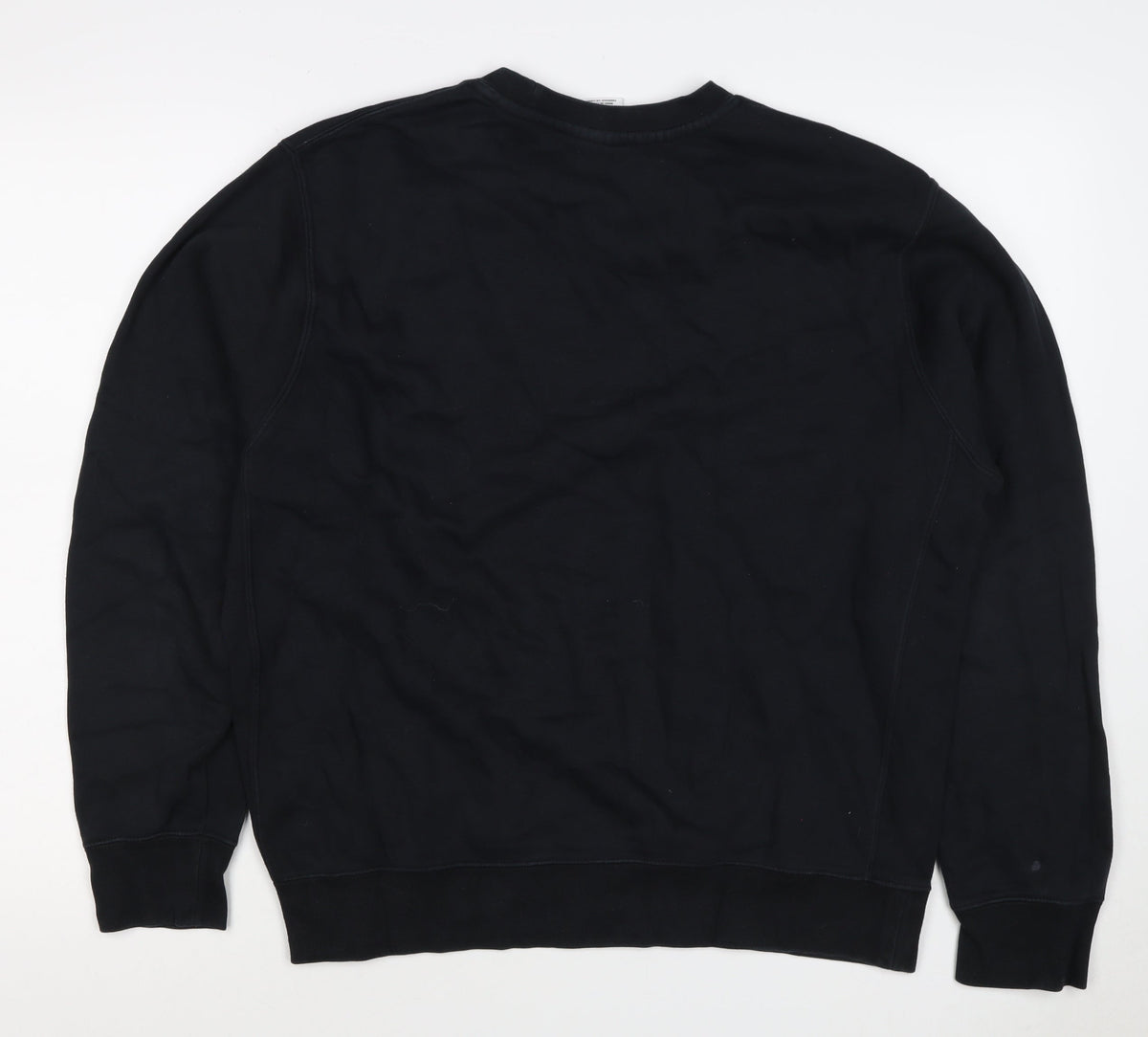 Nike Men’s Black M Crew Neck Pullover Sweatshirt Embroidered Logo