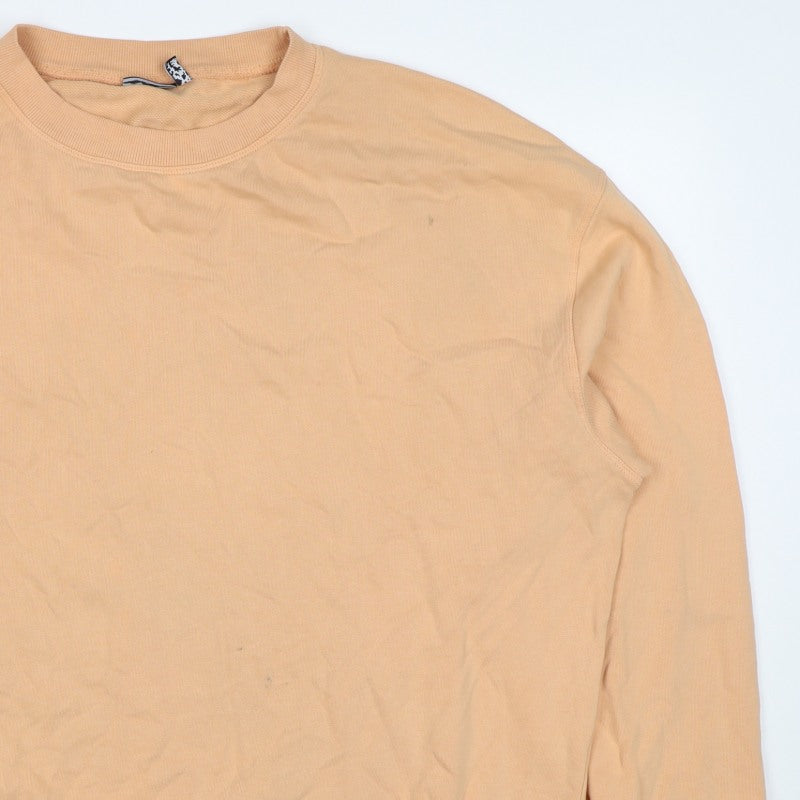 ASOS Design Women’s Orange UK 14 Cotton Crew Neck Sweatshirt