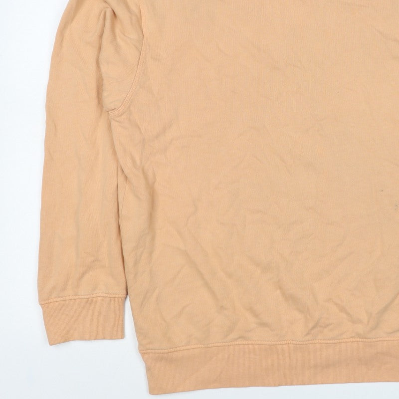 ASOS Design Women’s Orange UK 14 Cotton Crew Neck Sweatshirt
