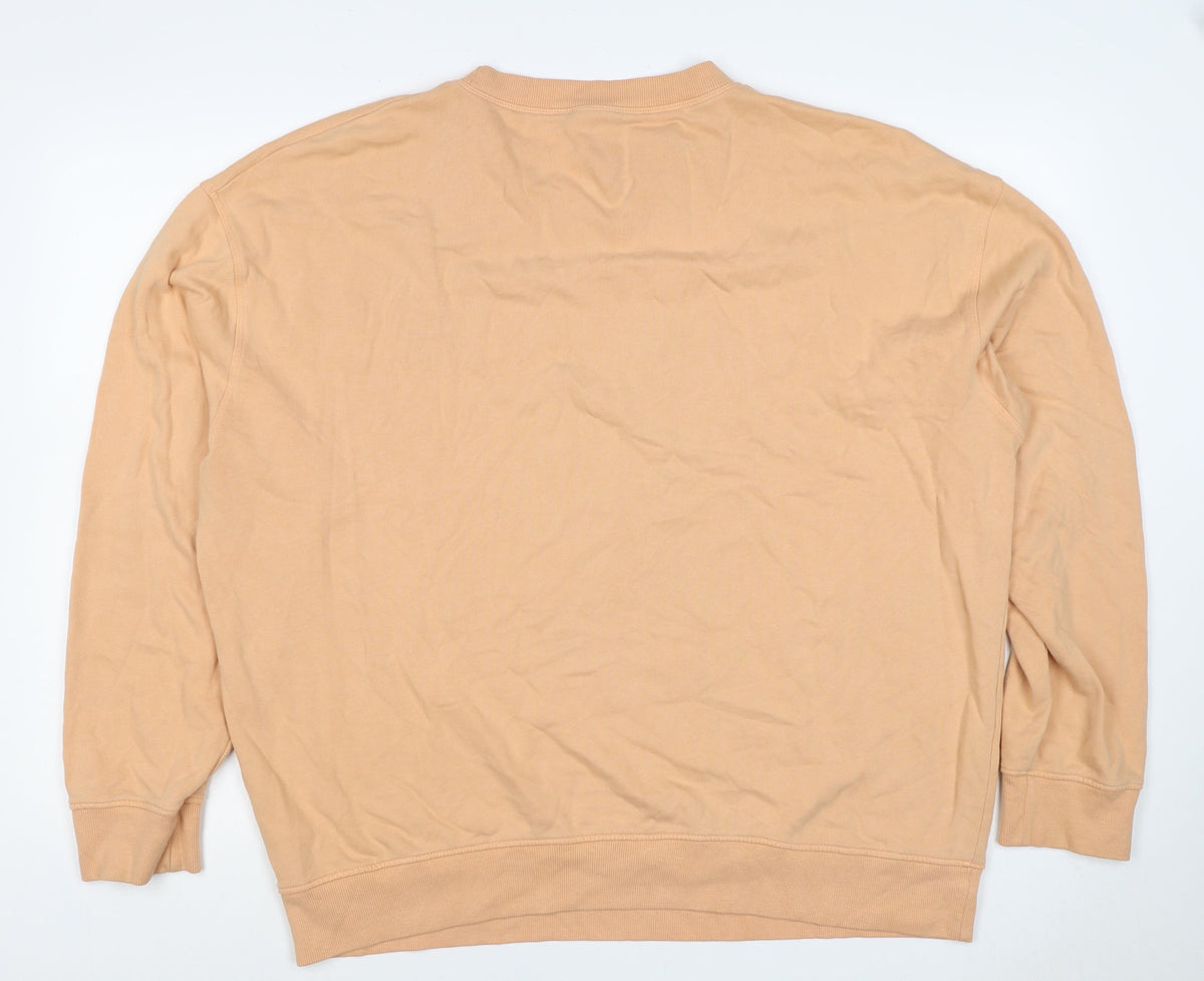 ASOS Design Women’s Orange UK 14 Cotton Crew Neck Sweatshirt