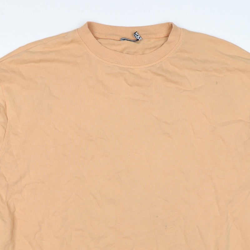 ASOS Design Women’s Orange UK 14 Cotton Crew Neck Sweatshirt