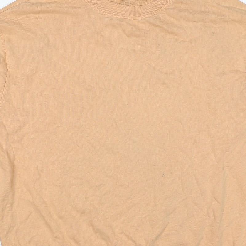 ASOS Design Women’s Orange UK 14 Cotton Crew Neck Sweatshirt