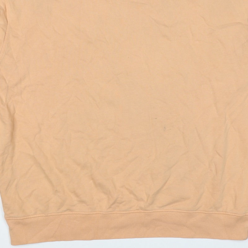 ASOS Design Women’s Orange UK 14 Cotton Crew Neck Sweatshirt