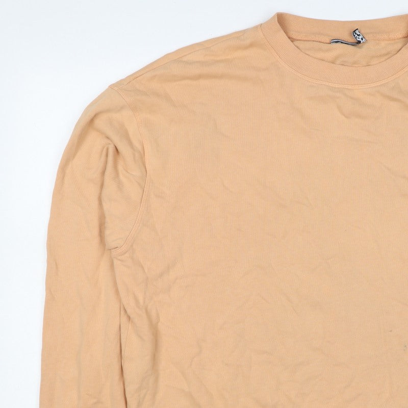 ASOS Design Women’s Orange UK 14 Cotton Crew Neck Sweatshirt