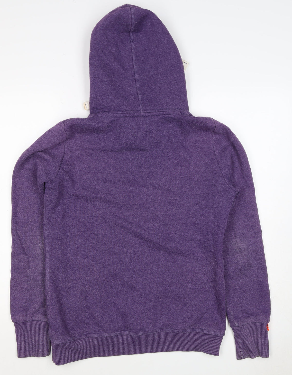 Superdry Women Purple L Pullover Hoodie Graphic Print Fleece