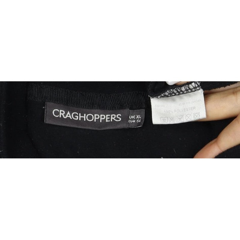 Craghoppers Men’s Black XL Half Zip Fleece Pullover Outdoor Sweatshirt