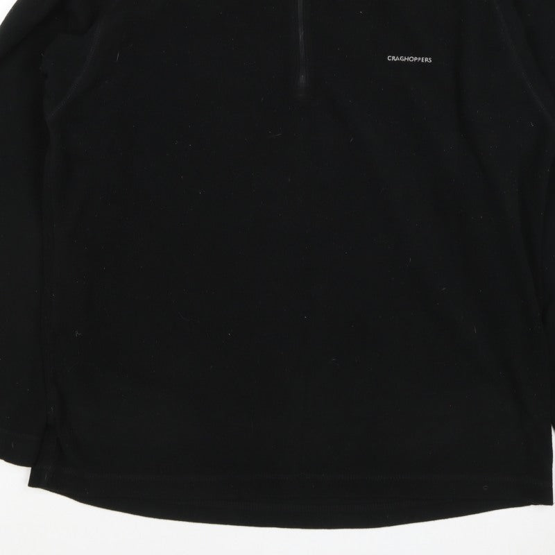 Craghoppers Men’s Black XL Half Zip Fleece Pullover Outdoor Sweatshirt